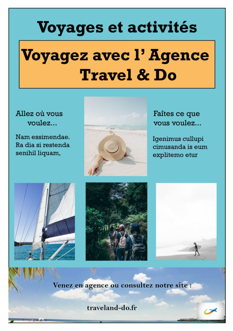 Affiche Agence de voyage-Travel and Do