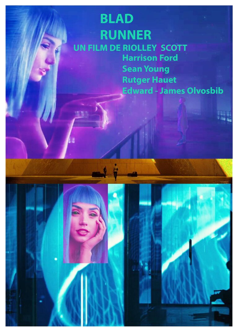 Affiche-Ciné-film-Blad Runner-réalisation graphique