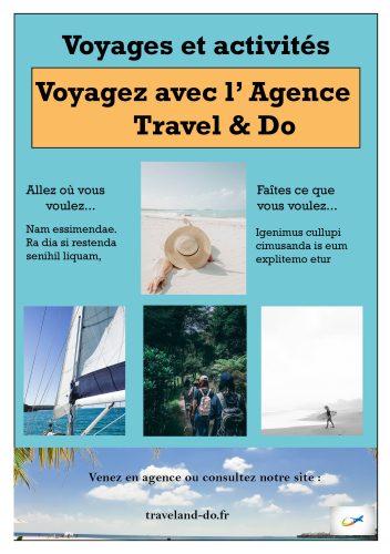 Affiche Agence de voyage-Travel and Do
