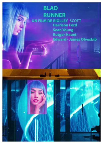 Affiche-Ciné-film-Blad Runner-réalisation graphique